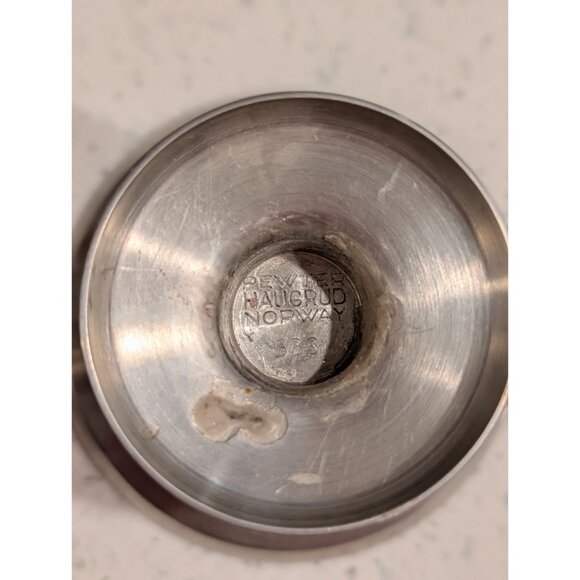 Vintage Pewter Candle Holders by Haugrud Norway 333 - Picture 9 of 12